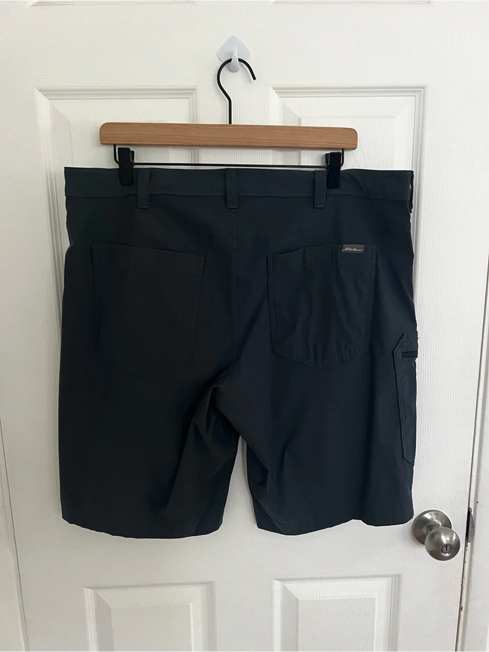 Eddie Bauer Black Cargo Performance Shorts